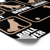 頑固な秋田トリックデザイン ポスター (角)