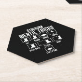 頑固な西ハイランドホワイトテリアのトリック ペーパーコースター (アングル)