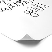 頑固な頑固な女の子ジェーン・オースティン引用文 ポスター (角)