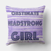 頑固な頑固な装飾用クッション紫 クッション (裏面)