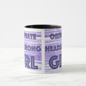 頑固な頭の強い女の子パープルマグ マグカップ (中央)