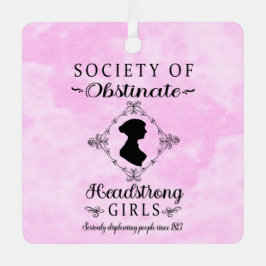 頑固な頭髪の女の子のクリスマス協会 メタルオーナメント