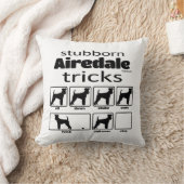 頑固なAiredale Terrierトリック クッション (ブランケット)