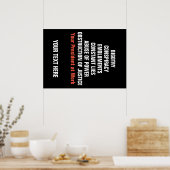 頑固結腸閉塞の弾劾 ポスター (キッチン)