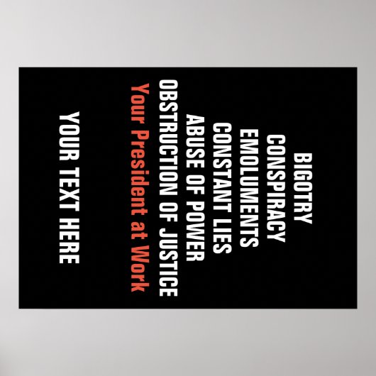 頑固結腸閉塞の弾劾 ポスター (正面)