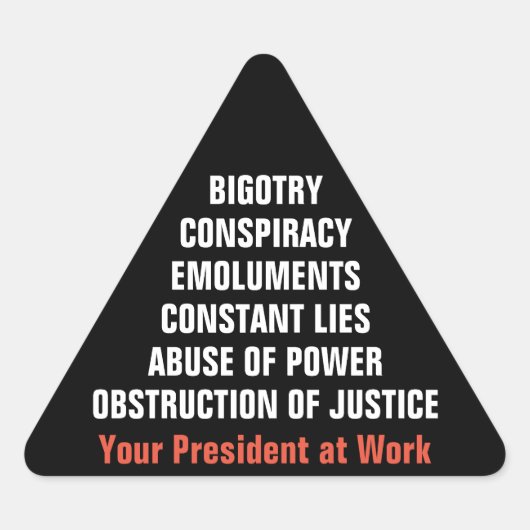 頑固結腸閉塞の弾劾 三角形シール (正面)