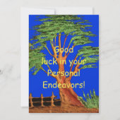 頑張ってね！滞在賛美 サンキューカード (正面)