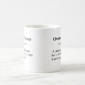 頑張り屋定義 コーヒーマグカップ (中央)