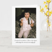 頑張り屋 カード (黄色い花)