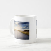 頑張る コーヒーマグカップ (正面左)