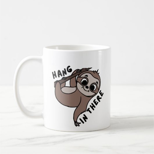 頑張れナマケモノ コーヒーマグカップ (左)