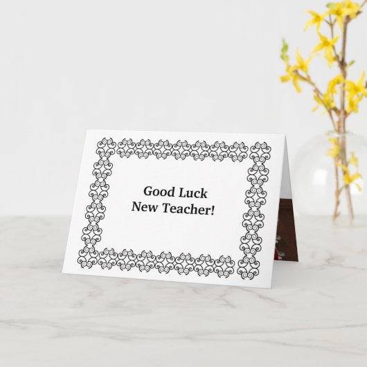 頑張れ新先生! カード (黄色い花)