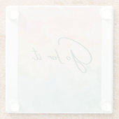 頑張れ ガラスコースター (裏面)