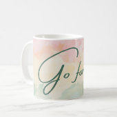 頑張れ コーヒーマグカップ (正面左)