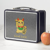 頑張れ！ゴールデンラッキーキャット メタルランチボックス (インサイチュ)
