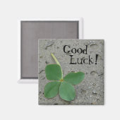 頑張れ！フォーリーフクローバー マグネット (正面/裏面)