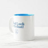 頑張れ!プルアップパスタ政治2トーン ツートーンマグカップ (正面左)