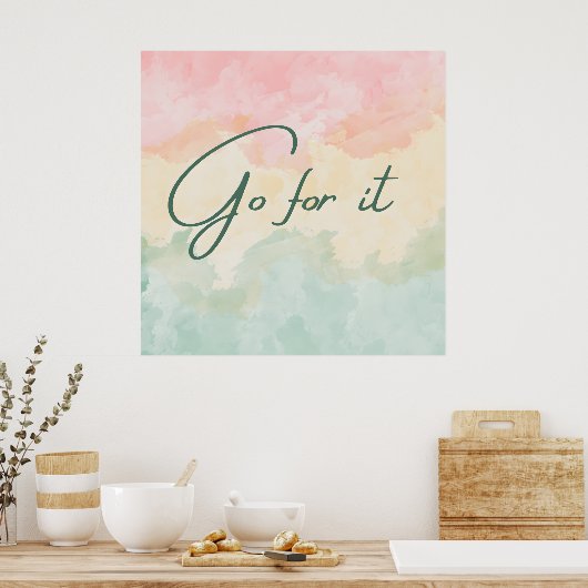 頑張れ ポスター (キッチン)