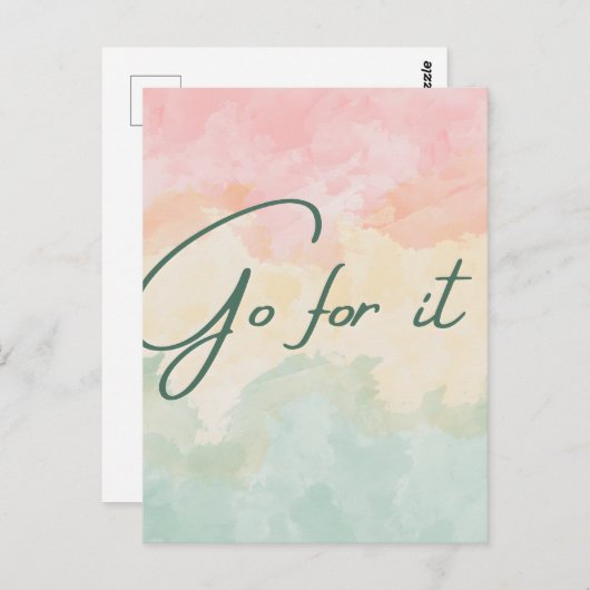 頑張れ ポストカード (正面/裏面)