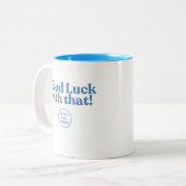 頑張れ！PullupsPastaPolitics ツートーンマグカップ (正面左)