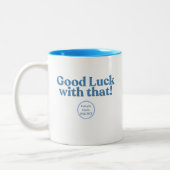 頑張れ!PullupsPastaPolitics ツートーンマグカップ (左)