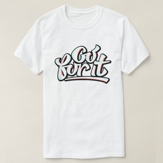 頑張れ Tシャツ (デザイン正面)