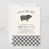 頑張ろう | Summer BBQ婚約パーティ 招待状 (正面)