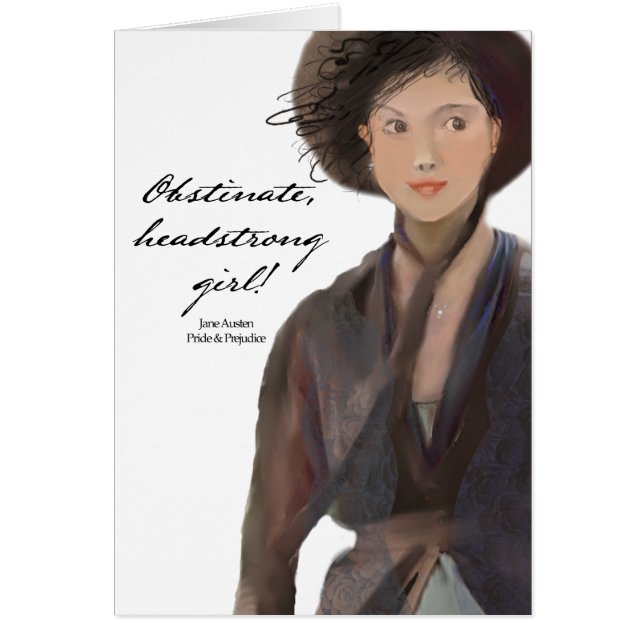 頑強で、頑固な女の子!  ジェーンAusten (正面)