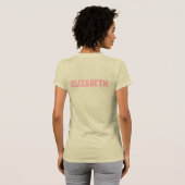 頑強なチームエリザベス頑固な女の子のTシャツ Tシャツ (裏面フル)