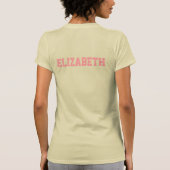 頑強なチームエリザベス頑固な女の子のTシャツ Tシャツ (裏面)