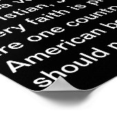 頑迷を引用したジョージ・W・ブッシュ ポスター (角)