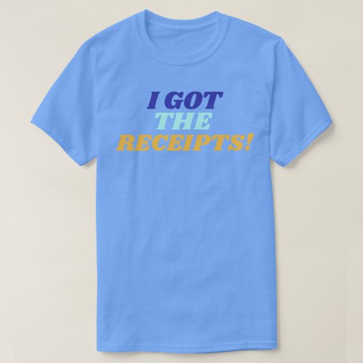 領収書得への記入1 Tシャツ (デザイン正面)