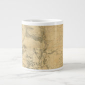 領土地図統一された ジャンボコーヒーマグカップ (正面)