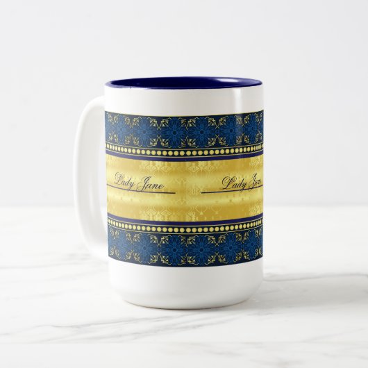 領域のLadyshipのエレガントなマグの女性 ツートーンマグカップ (正面左)