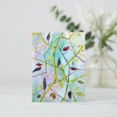 領域素朴葉 ポストカード (スタンド正面)