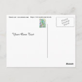 領域素朴葉 ポストカード (裏面)