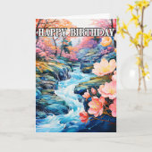 頬の美しい夏の終わりの午後 カード (黄色い花)