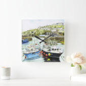 「頬への頬」の時計 スクエア壁時計 (ホーム)