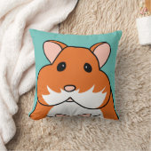 頬を持つハ詰まったムスター クッション (ブランケット)