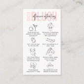 頬赤面アフターフェミニンケアピンクPMUアーティスト 名刺 (正面)