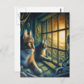 頬髯のウォッチャー ポストカード (正面/裏面)