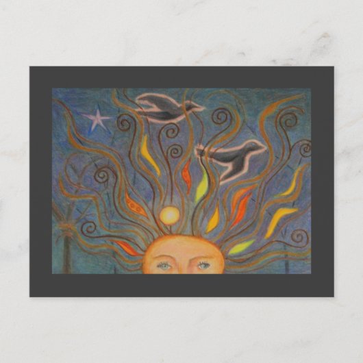 頭いっぱいの秋 ポストカード (正面)