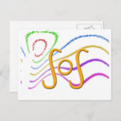 頭おもしろい字語 – SOS ポストカード (正面/裏面)