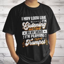 頭おもしろい聞の中で私はラッパ遊ーだ Tシャツ