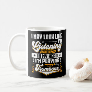 頭おもしろい聞の中で私は私のバ遊ンボンだ コーヒーマグカップ