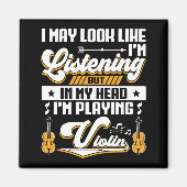 頭おもしろい聞中で俺はバイオリン遊だ マグネット (正面)