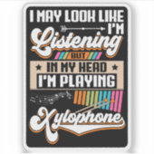 頭おもしろい聞中に私のキシロ遊ホン シール (正面)