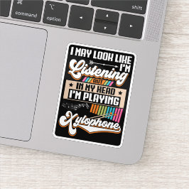 頭おもしろい聞中に私のキシロ遊ホン シール