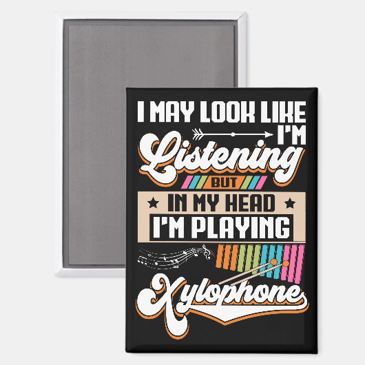 頭おもしろい聞中に私のキシロ遊ホン マグネット (正面/裏面)