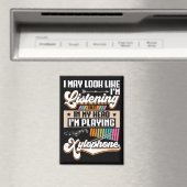 頭おもしろい聞中に私のキシロ遊ホン マグネット (インサイチュ (食洗機))